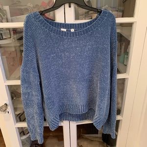 Gap Blue Chenille Sweater